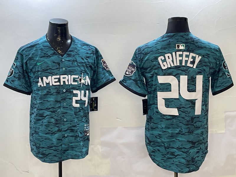 Men Seattle Mariners #24 Griffey Blue All star 2025 Nike MLB Jersey style 3->seattle mariners->MLB Jersey